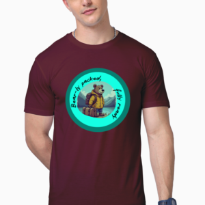 Bearly Travel t-short on SUpima