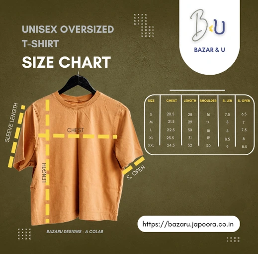 Oversized Round Unisex T-shirt Size ny Bazaru Designs