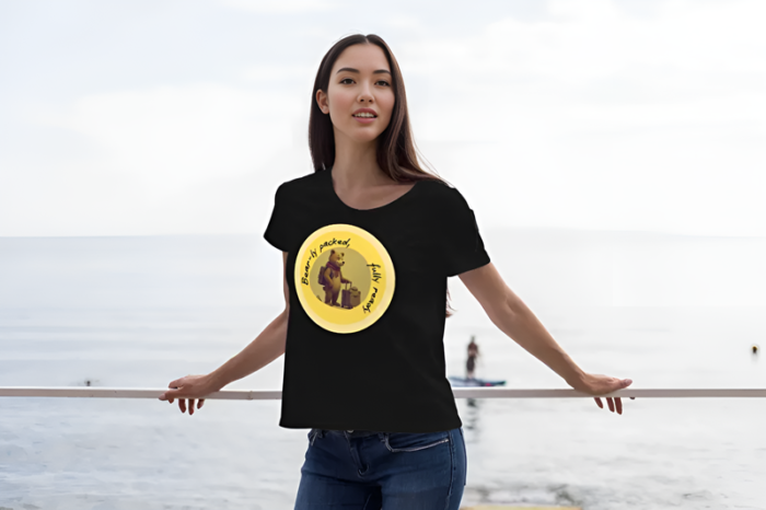 bearly packed woman