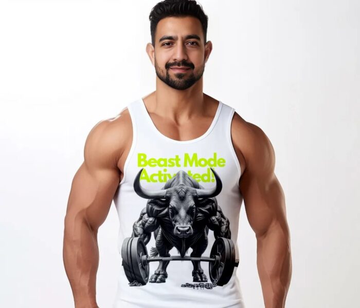 Men's Gym Vest - Beast Mode Gym Vest