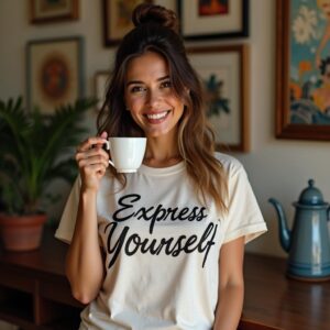 Express yourself woman white