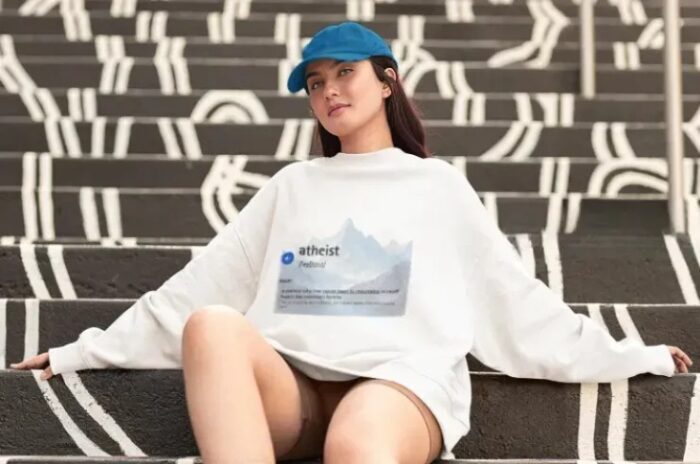 Mountain Atheist Heavyweight Oversized Sweatshirt - Image 3