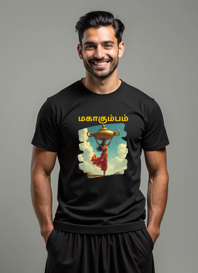Mahakumbh T-Shirt – Celebrate Divine Mythology in Style (Tamil) - Bazaru Designs